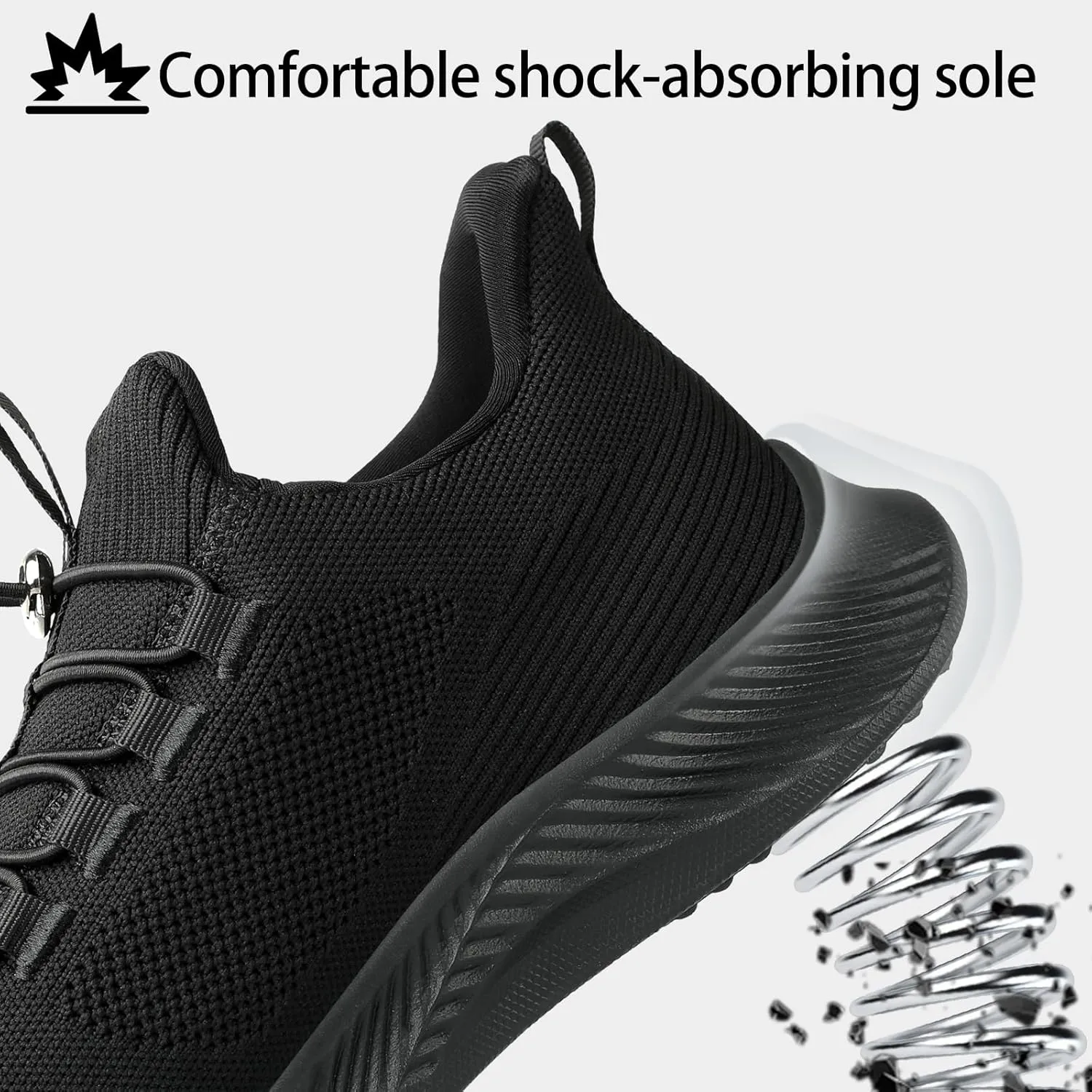 Slip On Steel Toe Shoes for Men Work Safety Sneakers Comfortable Indestructible Industrial Construction Footwear