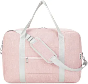 Small Carry On Bag For Spirit Airlines Personal Item Bag 18x14x8 Foldable Travel Duffel Bag Underseat Carry on Luggage for Women and Men 25L (Pink)
