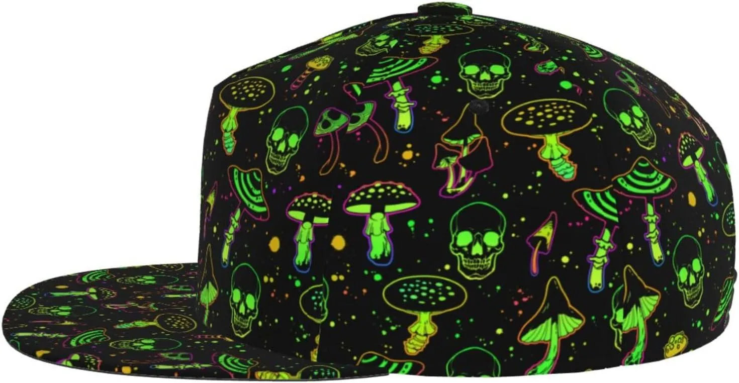 Snapback Hat for Men Women,Stylish Flat Bill Hat Baseball Caps Adjustable Flat Brim Hip Hop Baseball Hats