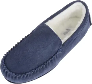 SNUGRUGS Men's Hugo Lambswool Loafer Moccasin Slippers