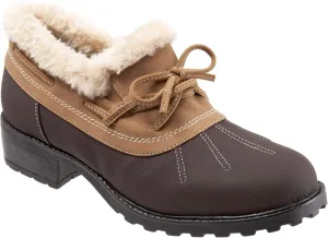 SoftWalk Women's Boot Ballet Flat, Dark Brown Chestnut, 6 Wide