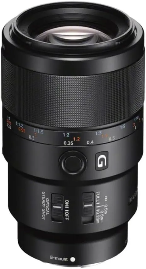 Sony SEL90M28G FE 90mm f/2.8-22 Macro G OSS Standard-Prime Lens for Mirrorless Cameras,Black