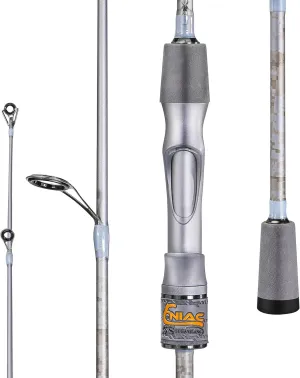 Sougayilang Fishing Pole, IM6 Graphite Spinning Rod & Casting Rod - Two Pieces, SuperPolymer Handle Fishing Rod for Bass Fishing