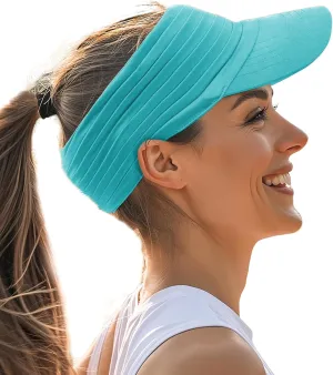 Sports Sun Visor for Men Women UV Protection Lightweight Packable Stretchy Hats for Running, Tennis, Golf
