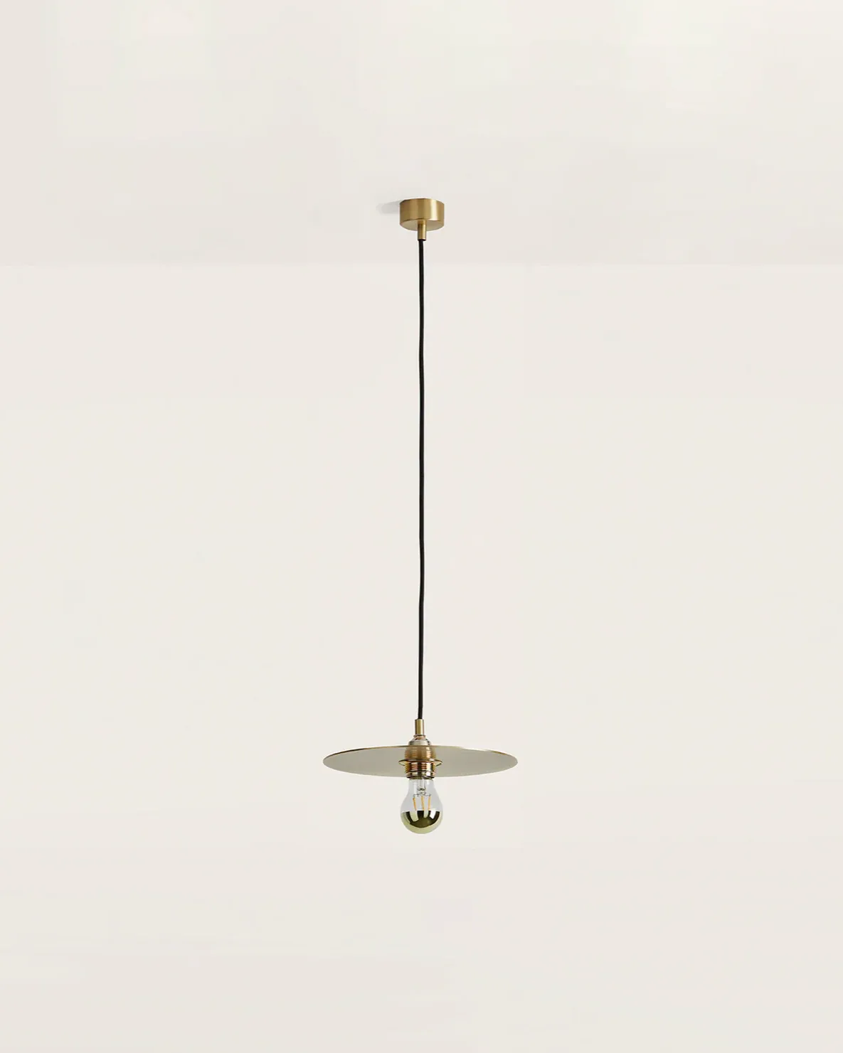 Steel Flat Disc Pendant Light