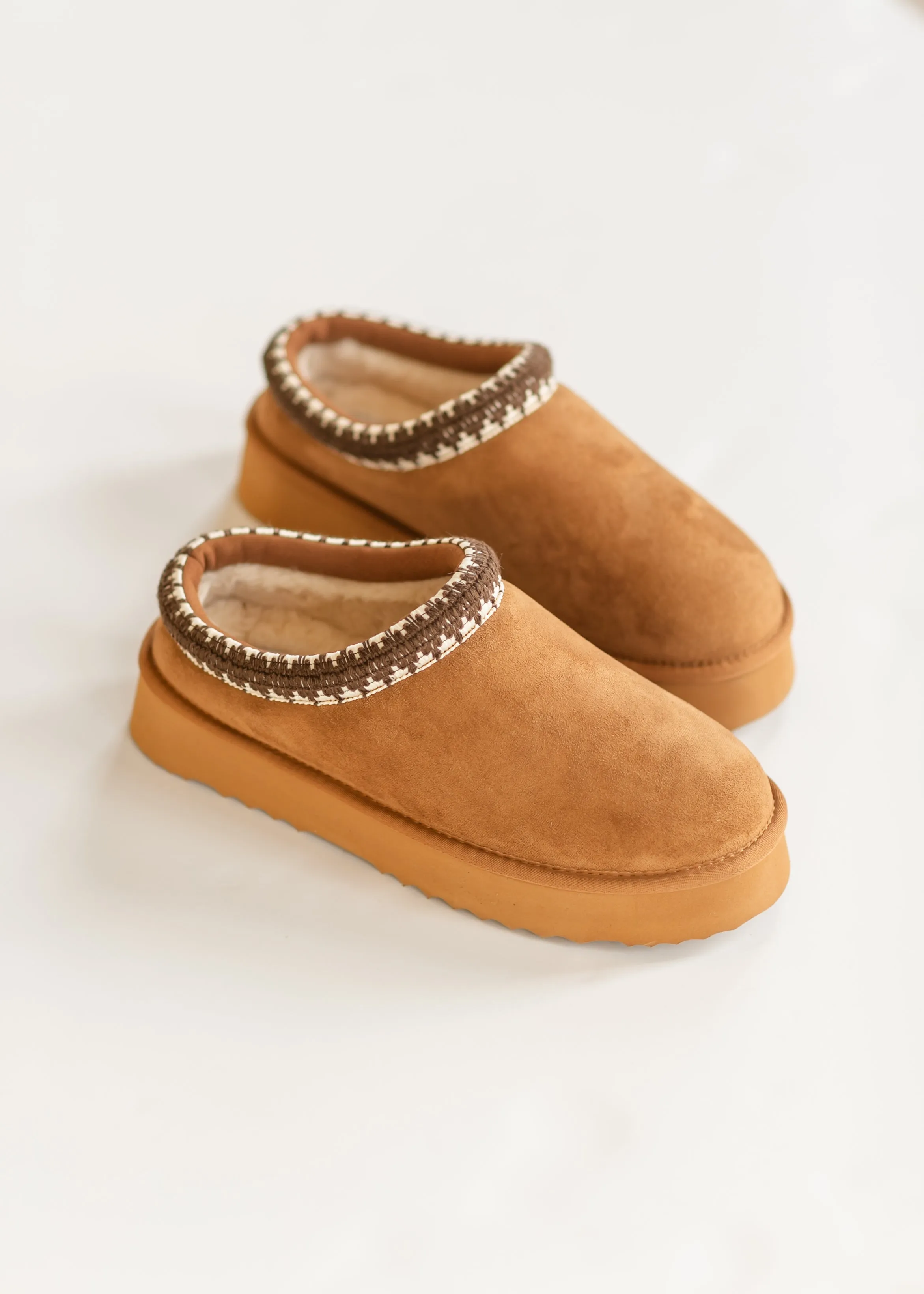 Steve Madden® Selena Chestnut Suede Platform Slippers - FINAL SALE