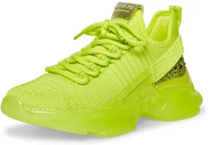 Steve Madden Women's Maxima Sneaker, Lime, 7.5