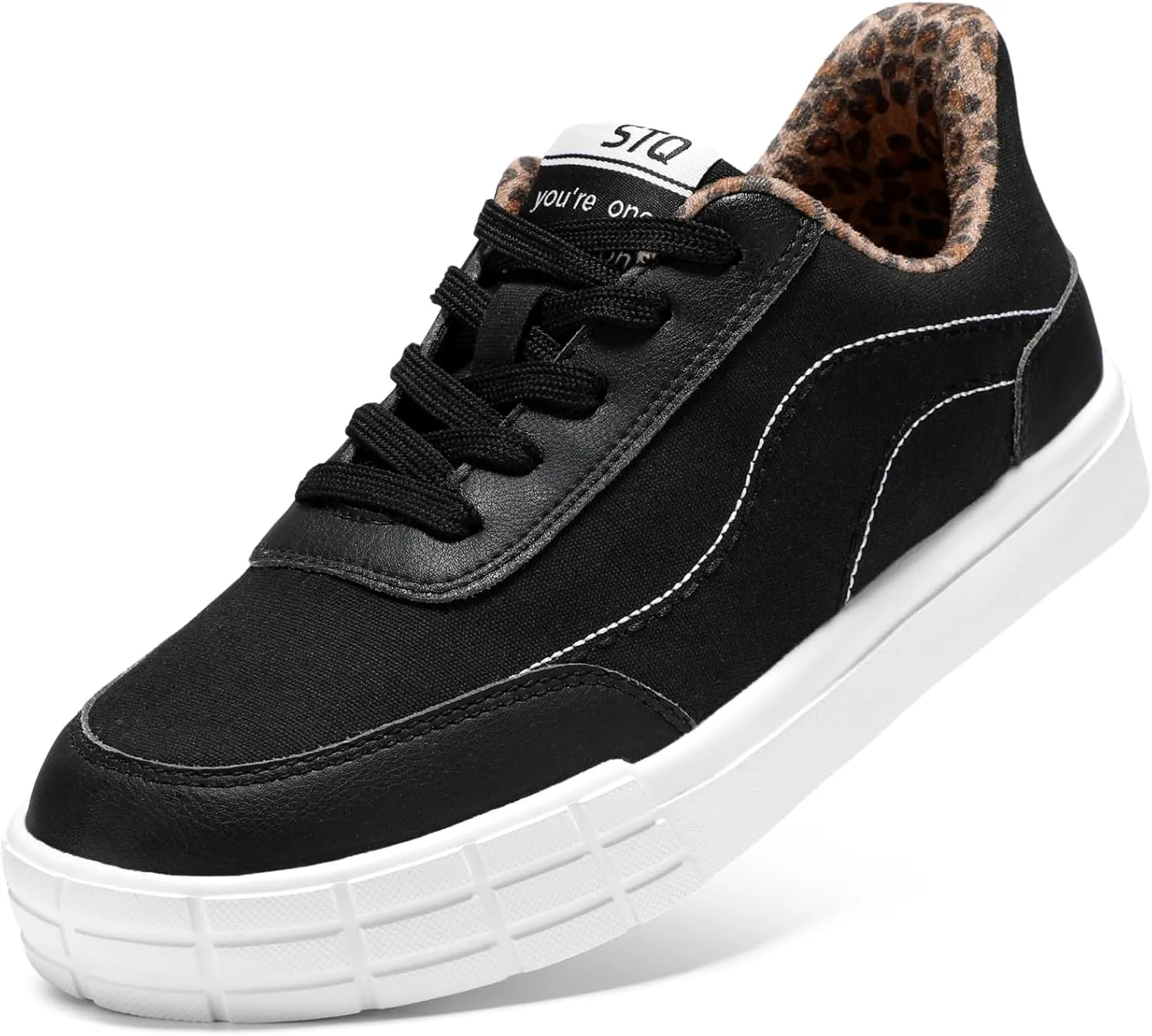 STQ Slip on Canvas Shoes for Women | Lightweight Skate Shoes Comfortable Tennis Sneakers
