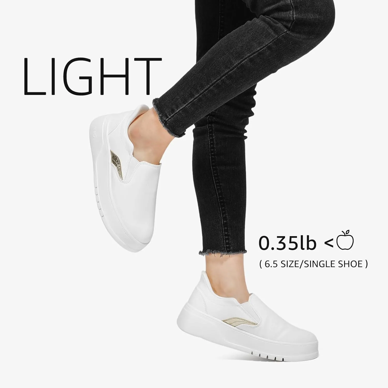 STQ Slip on Platform Sneakers for Womens Slip On Shoes Comfortable Casual Shoes