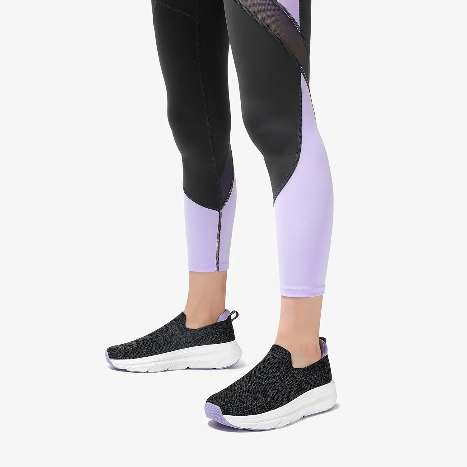 STQ Slip on Sneakers Women Walking Shoes with Arch Support Comfortable Non-Slip Nurse Shoes
