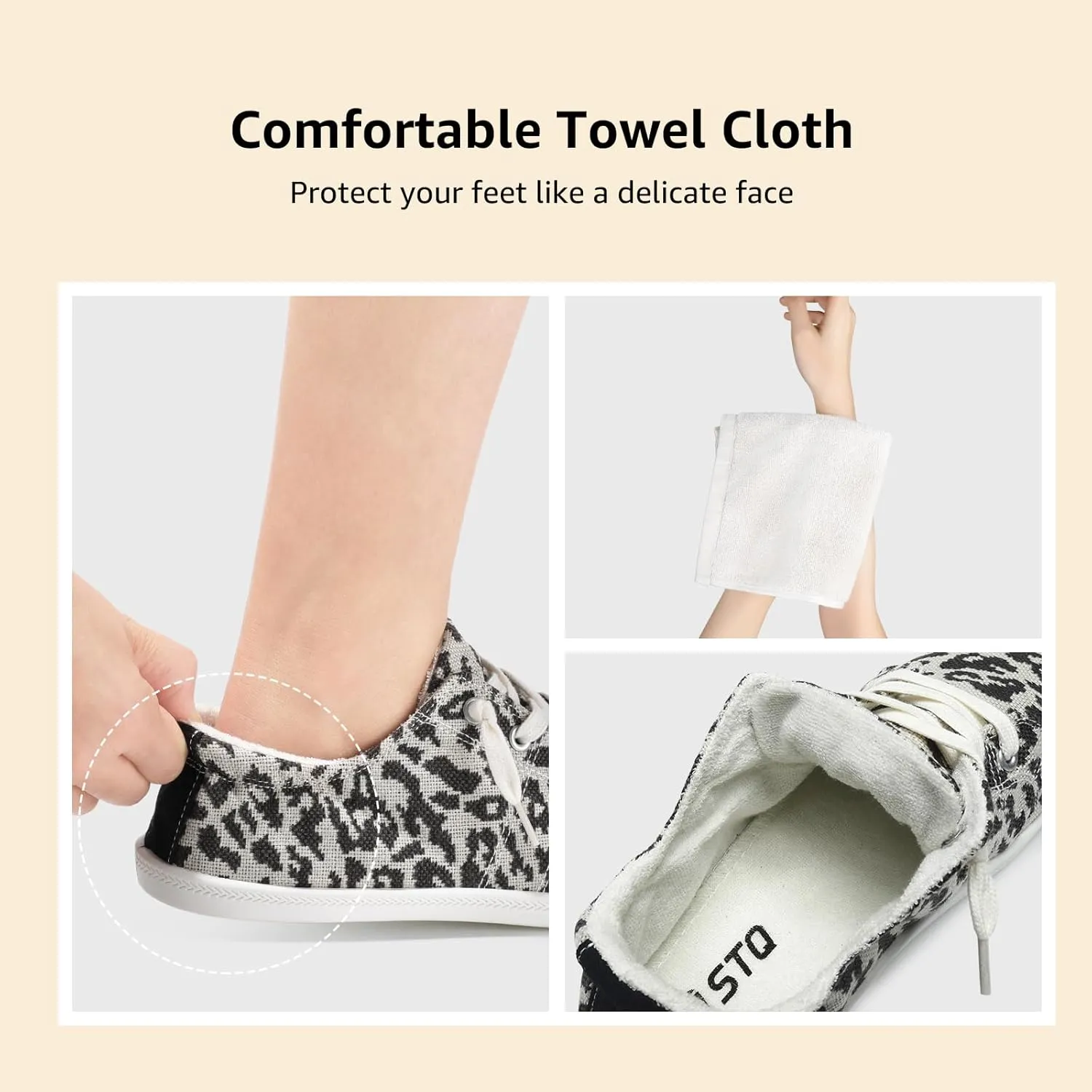 STQ Women Slip On Sneakers, Comfortable Casual Canvas Shoes