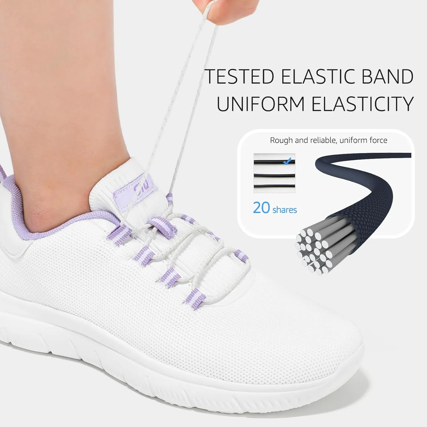 STQ Womens Walking Shoes Slip On Mesh Sneakers Lightweight Comfortable Arch Support