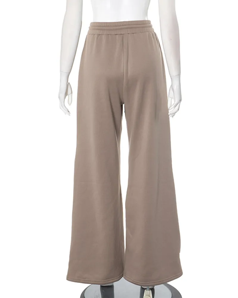 Stylish Multi-Zip Loose Pants