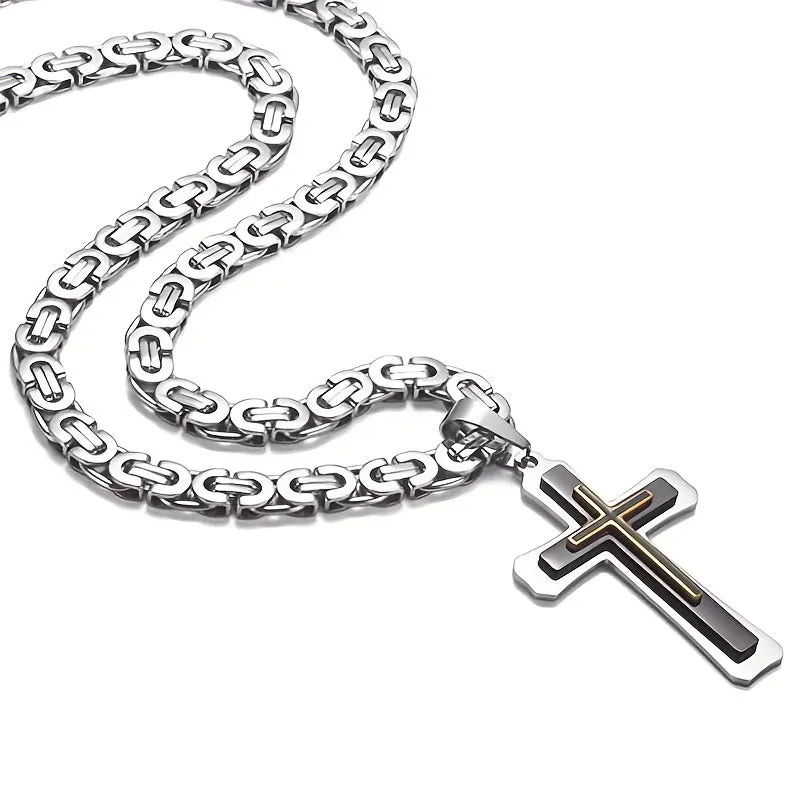 Stylish Stainless Steel Flat Chain Set