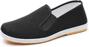Summer Casual Men's Shoes Beijing Cloth Shoes Anti-Slip Wear-Resistant Comfortable Breathable Chinese(Yellow Background,35 EU)