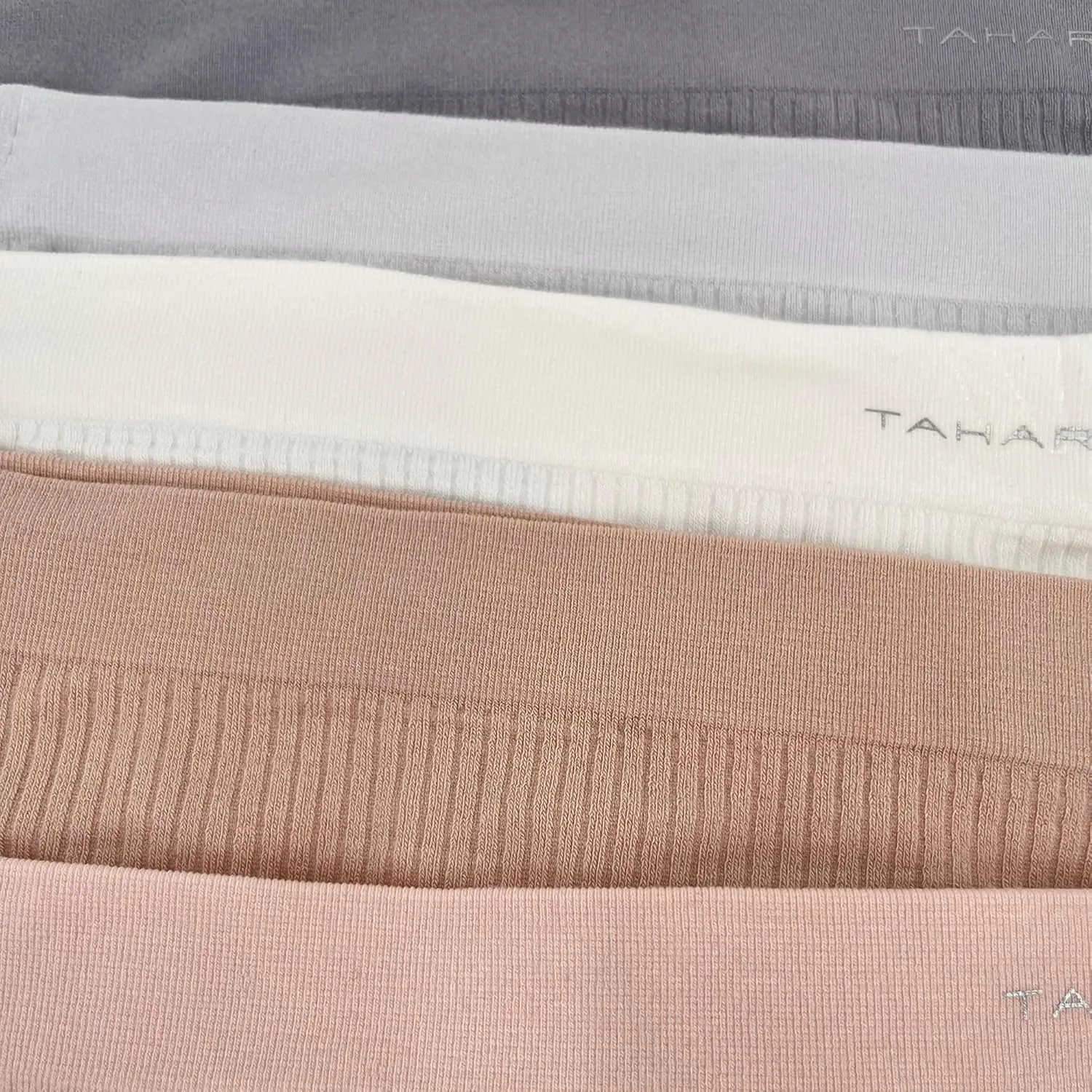 TAHARI Women's 5-Pack Seamless Bikini Hipster Underwear Invisible No Show Nylon Spandex Women Panties