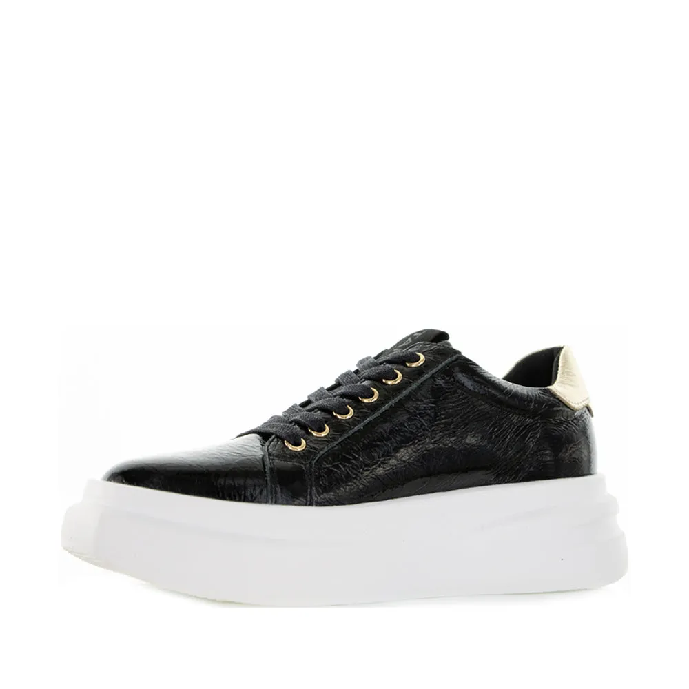 TAMARA LONDON BAILEY BLACK PAT GOLD