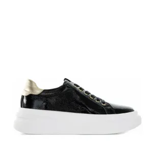 TAMARA LONDON BAILEY BLACK PAT GOLD