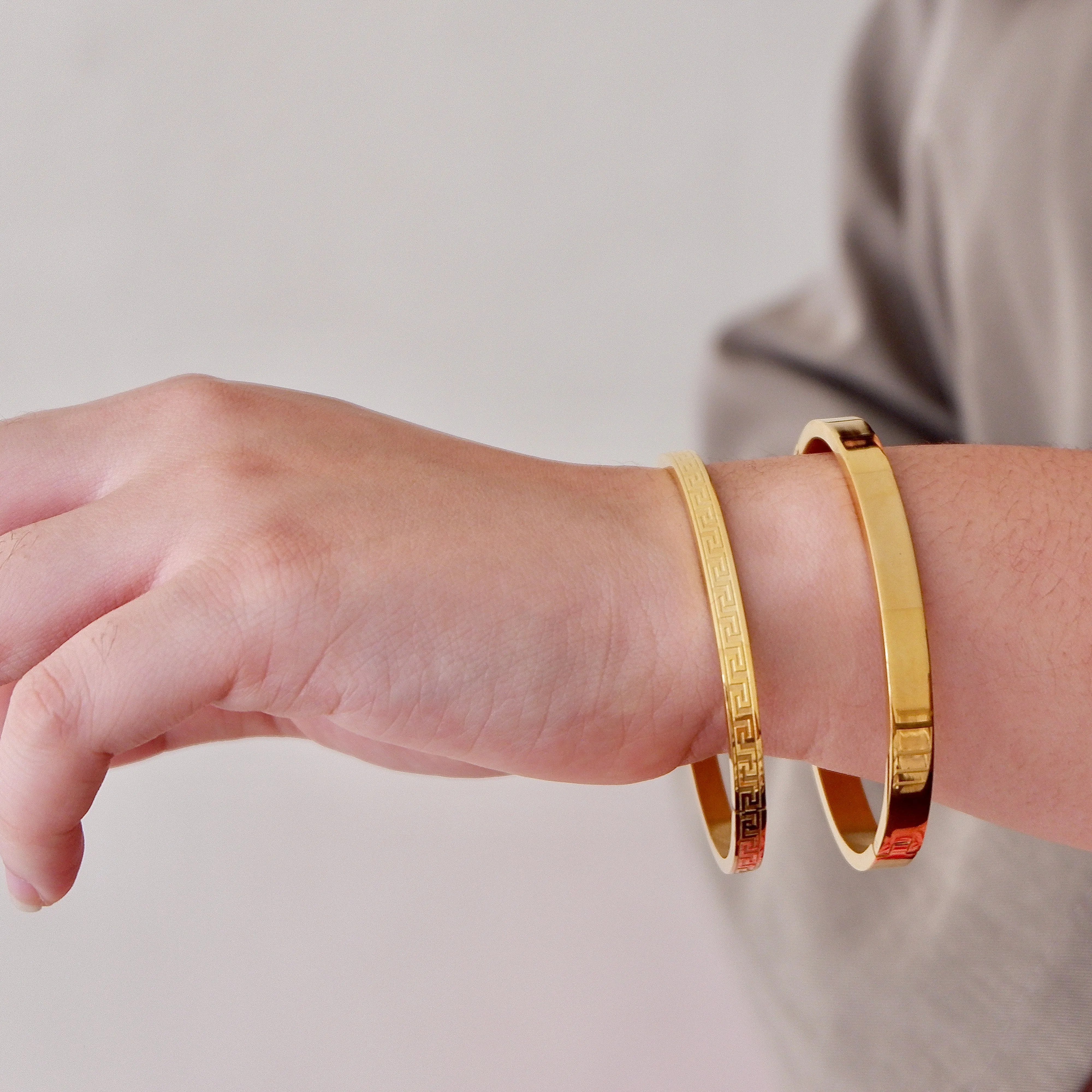 The Flat Thick Plain Bangle