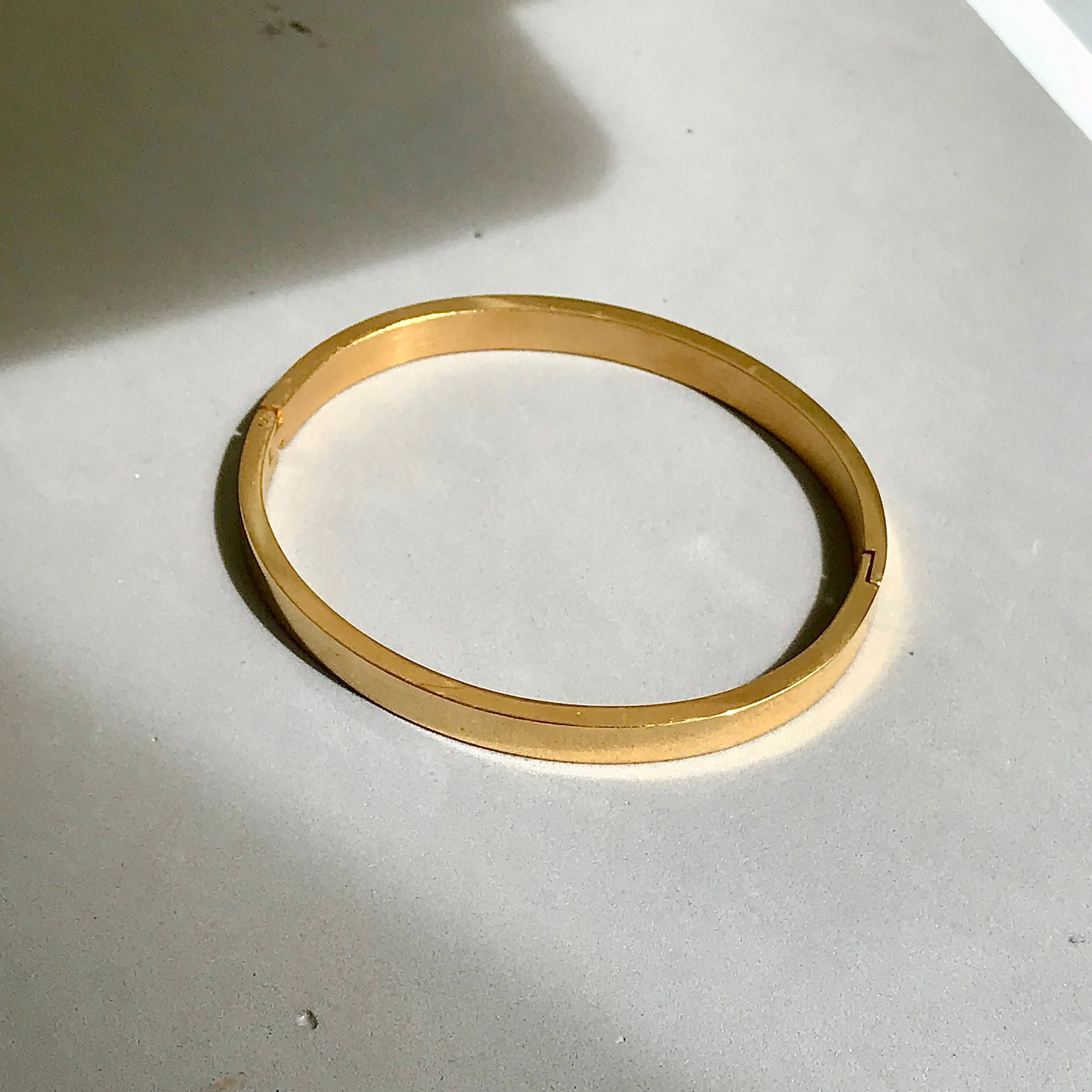 The Flat Thick Plain Bangle