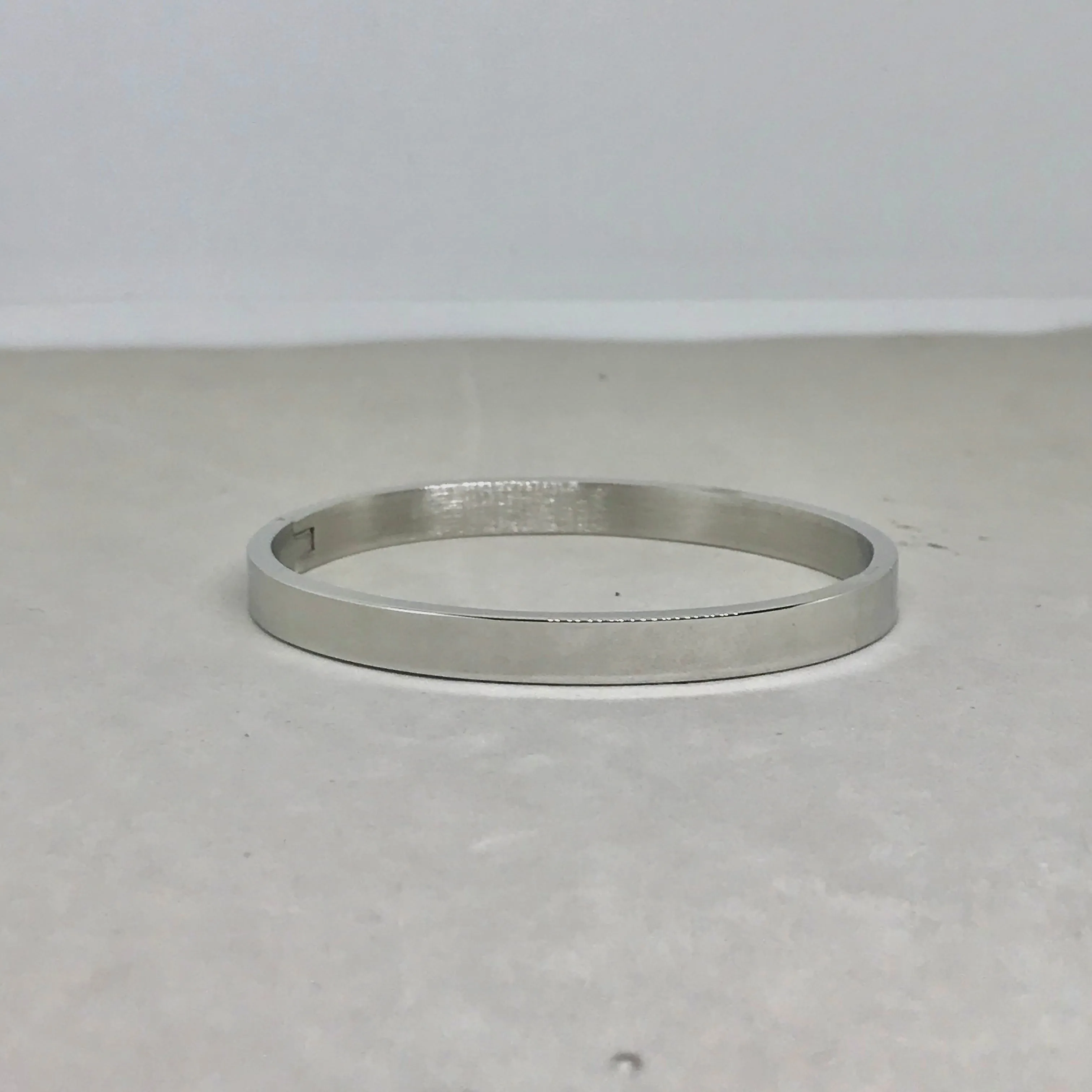 The Flat Thick Plain Bangle