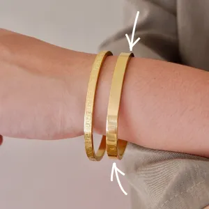 The Flat Thick Plain Bangle