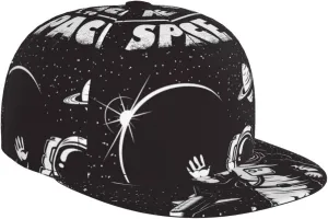 The Race to Space Baseball Cap for Men Women, Flat Bill Hats Adjustable Snapback Hat Trucker-Comfort Golf Hat Black
