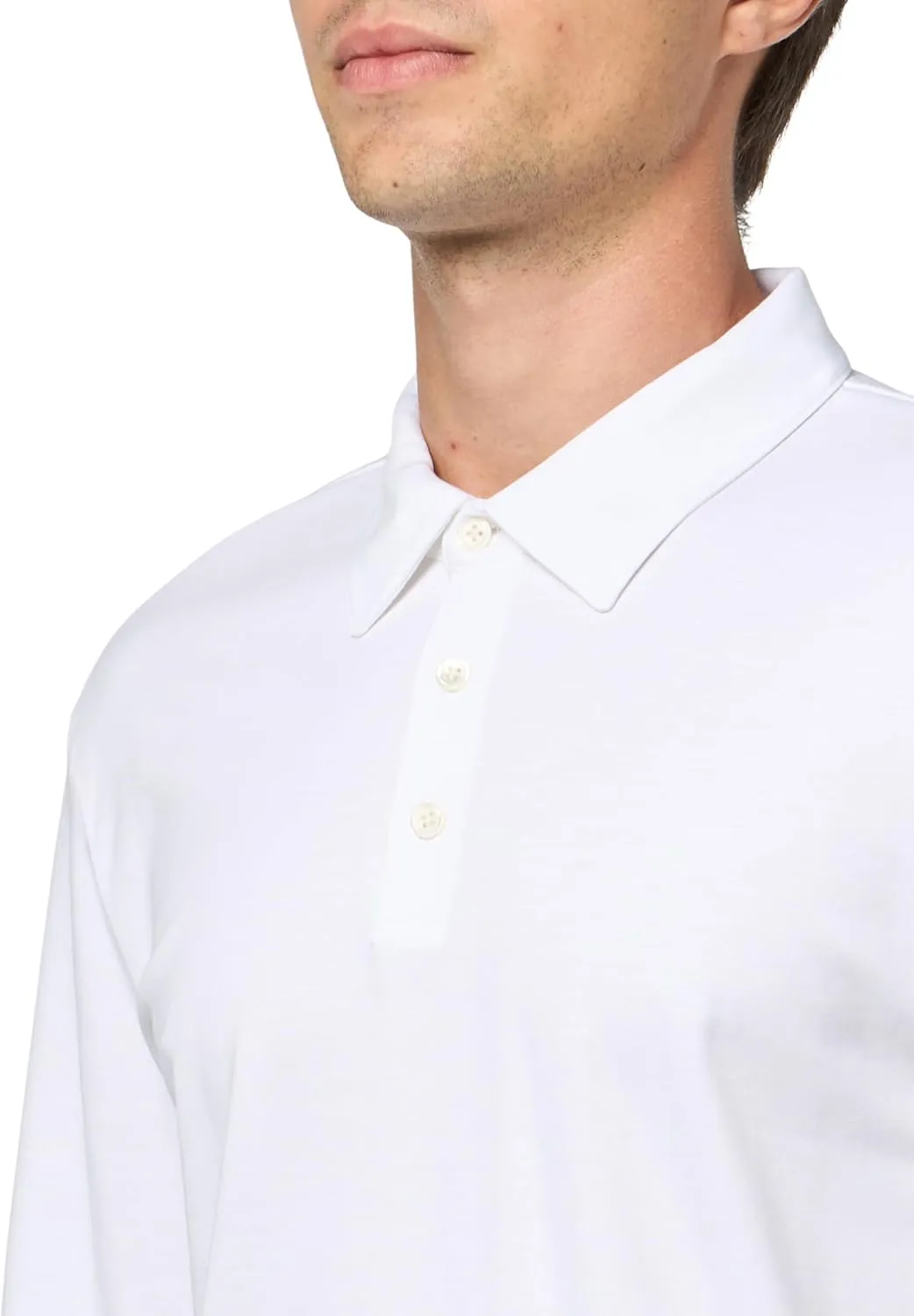 Theory Men's Polo Long Sleeve in Clinton Knit