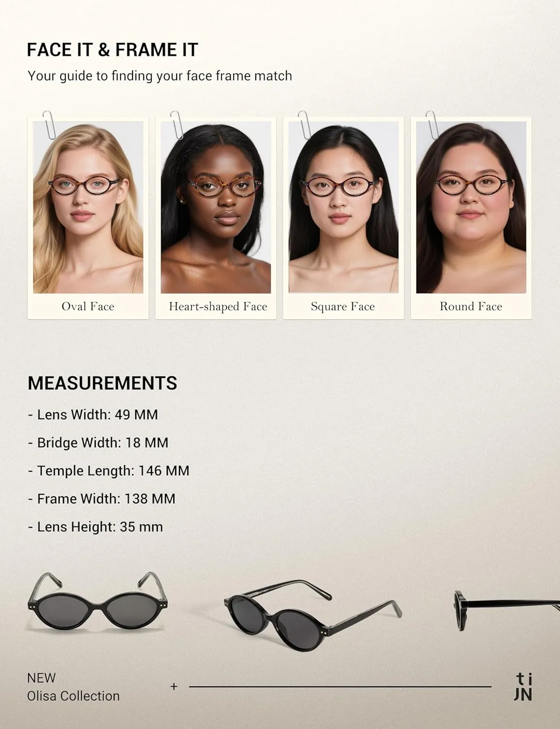 TIJN Olisa Retro Oval Sunglasses for Women Men,Polarized UV Protection Shades,Stylish Frame Sun Glasses,Trendy Sunnies