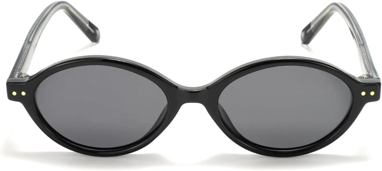 TIJN Olisa Retro Oval Sunglasses for Women Men,Polarized UV Protection Shades,Stylish Frame Sun Glasses,Trendy Sunnies
