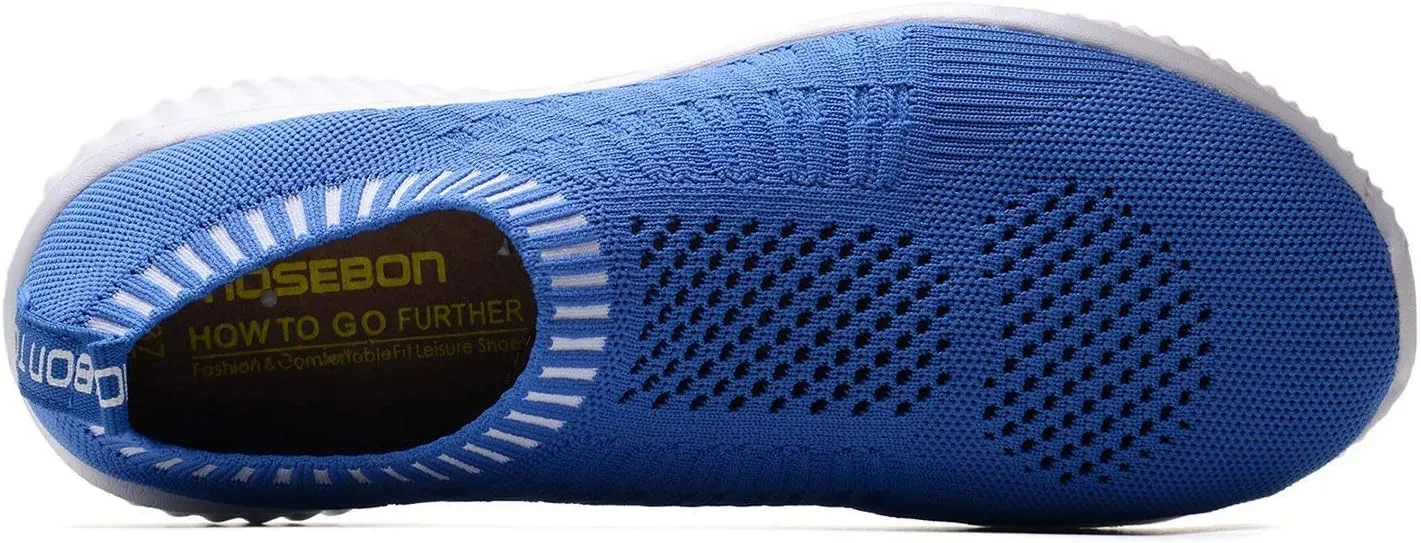 TIOSEBON Women's Athletic Walking Shoes Slip On Casual Mesh-Comfortable Tennis Workout Sneakers
