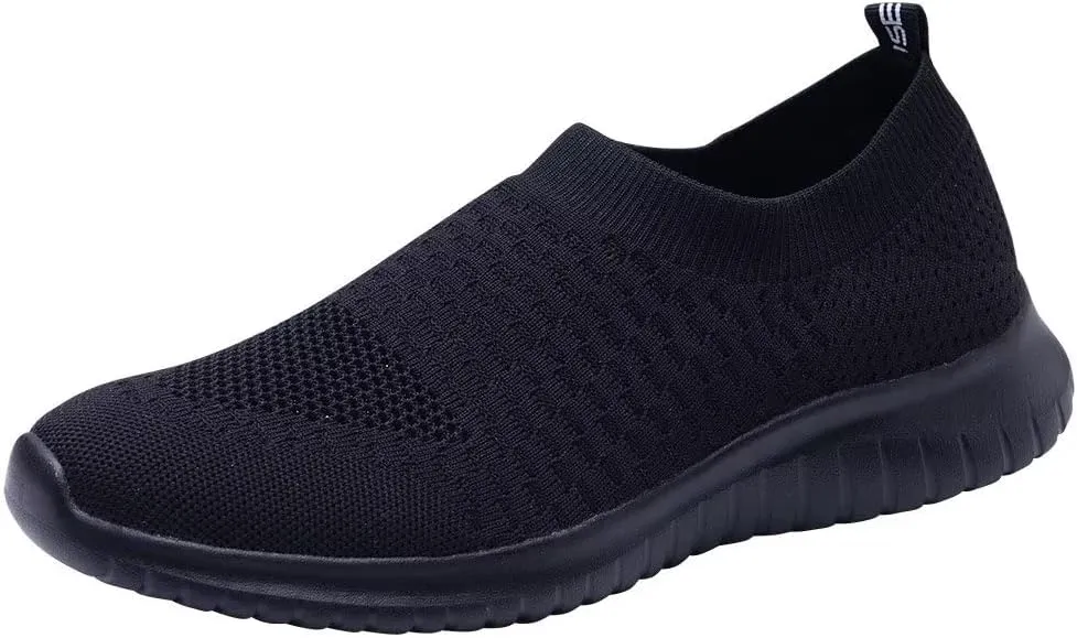 TIOSEBON Women's Athletic Walking Shoes Slip On Casual Mesh-Comfortable Tennis Workout Sneakers