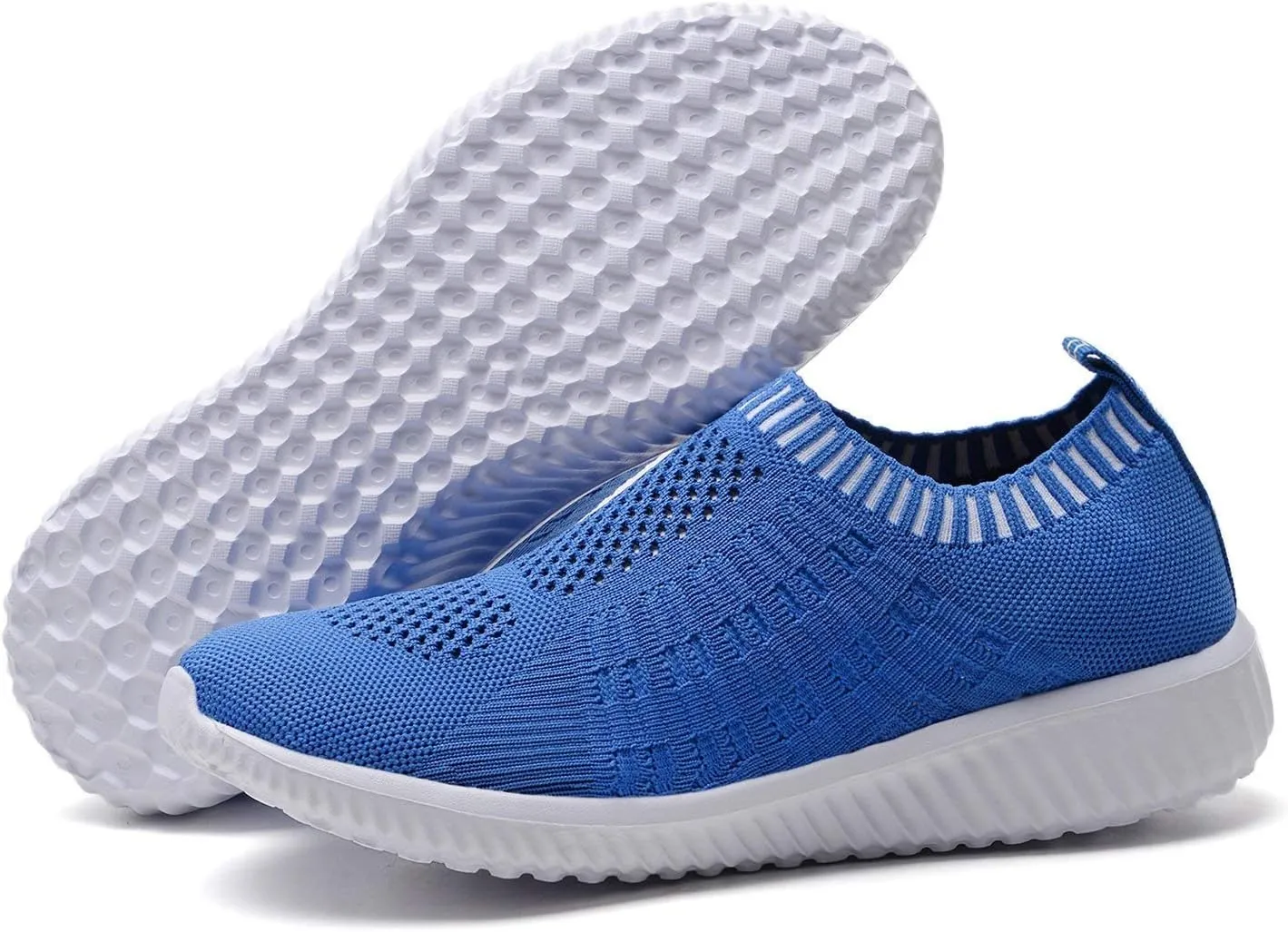 TIOSEBON Women's Athletic Walking Shoes Slip On Casual Mesh-Comfortable Tennis Workout Sneakers