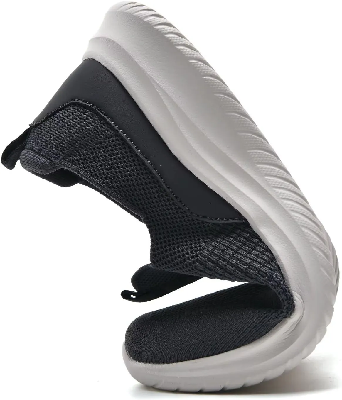 TIOSEBON Women's Walking Tennis Shoes Knit Slip on Mesh Comfortable Sneaker