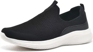 TIOSEBON Women's Walking Tennis Shoes Knit Slip on Mesh Comfortable Sneaker