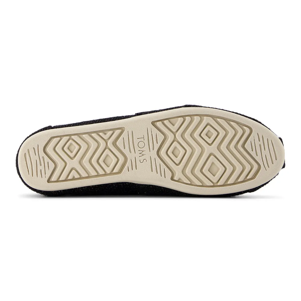 Toms Wmns Alpargata Black Sparkle Knit
