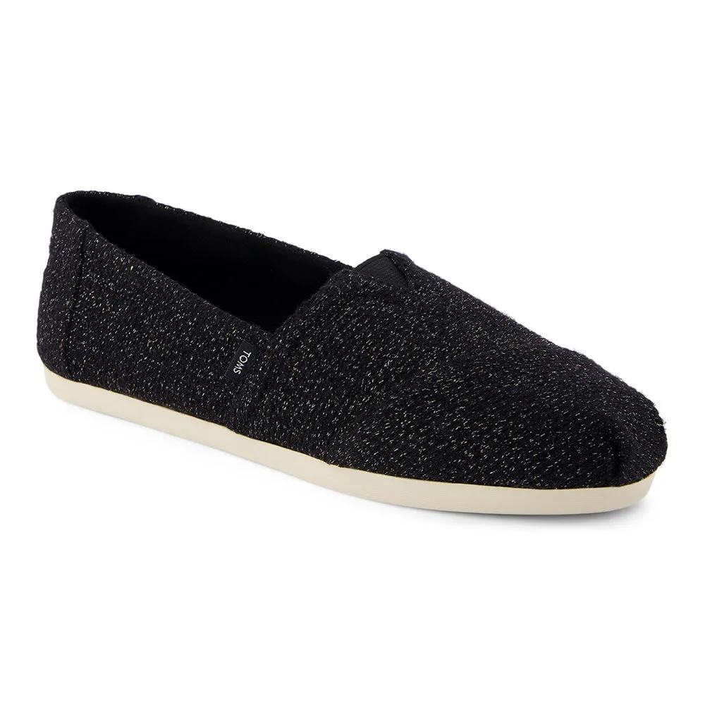 Toms Wmns Alpargata Black Sparkle Knit