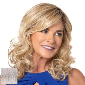 Toni Brattin Beachy Wave Wig - Shoulder Length Layered Waves & Airy Textured Ends - Heat-Friendly Synthetic Fiber Looks & Feels like Natural Hair - Adjustable & Comfortable (Light Grey, Regular)