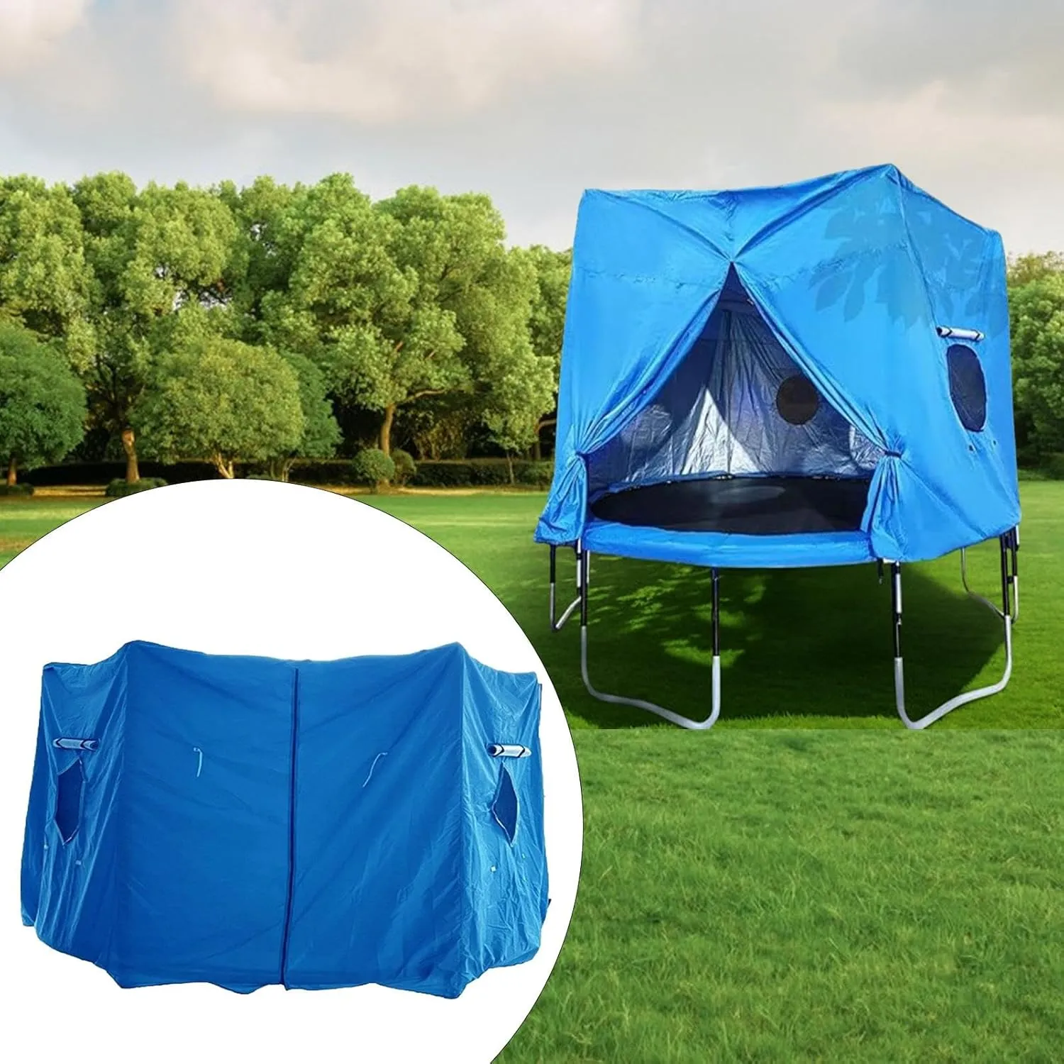 Trampoline Tent & Shade Cover - Protective Awning Canopy for Trampoline