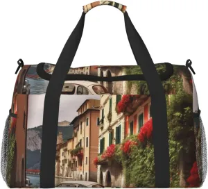 Travel Duffel Bag Lightweight Waterproof Carry On Tote Bag Foldable Weekender Overnight Bags Beautiful Italy Sport Gym Bag For Women Men