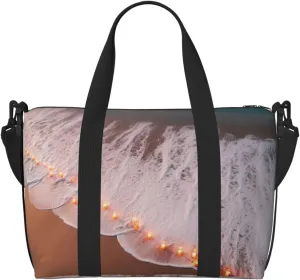 Travel Duffel Bags Personal Item Bag Carry on Luggage Bag Training Handbag Lightweight Waterproof Sports Gym Bag Romantic Beach Weekender Bag for Women Men