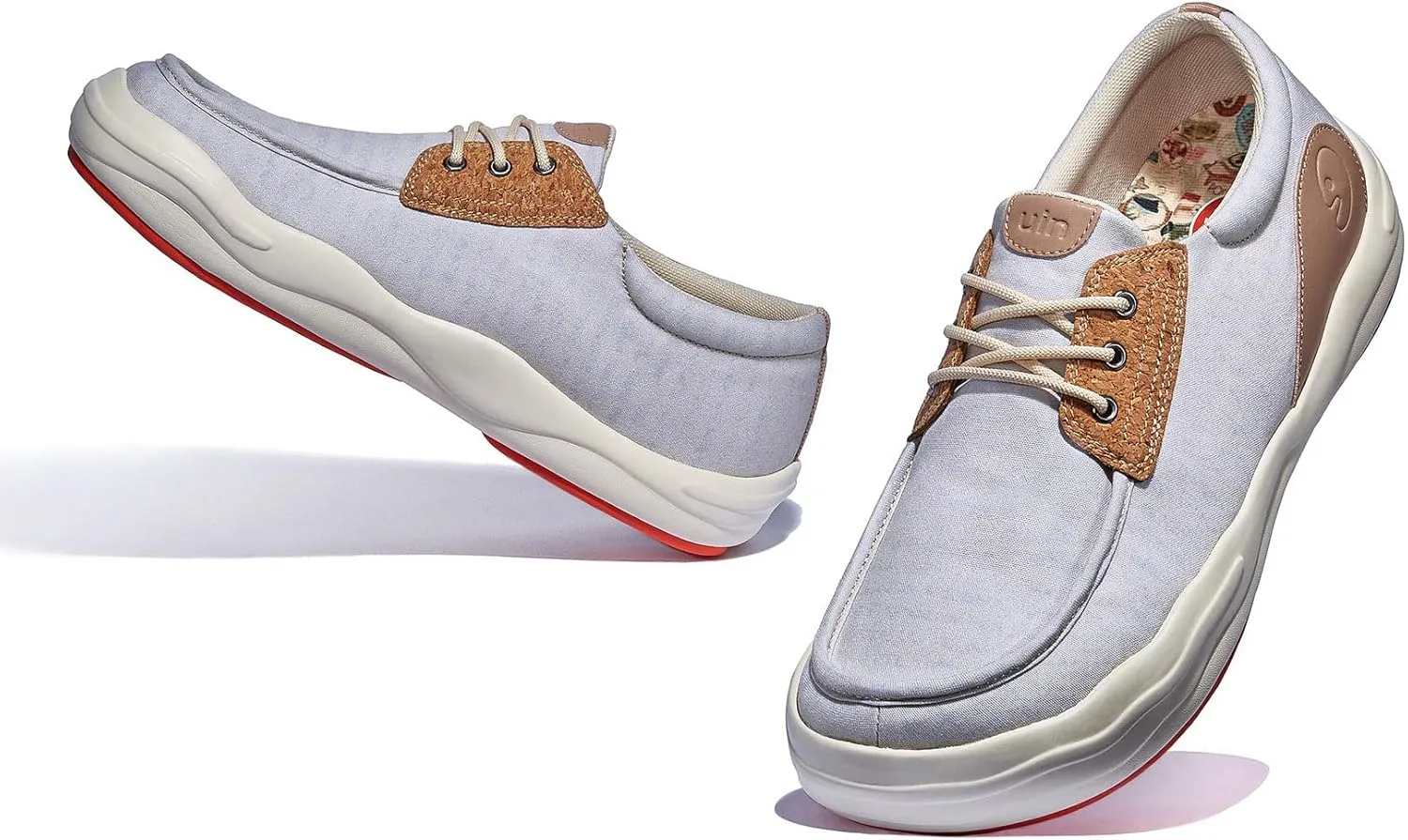 UIN Men's Fashion Platform Sneaker Slip On Walking Casual Comfortable Art Painted Travel Shoes Andalusia