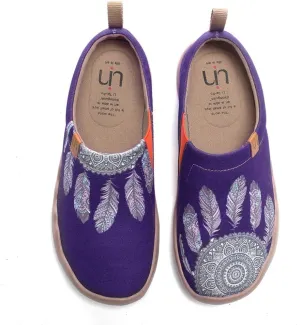 UIN Women's Art Travel Slip-On Shoes Casual Lightweight Breathable Flats Comfortable Loafers