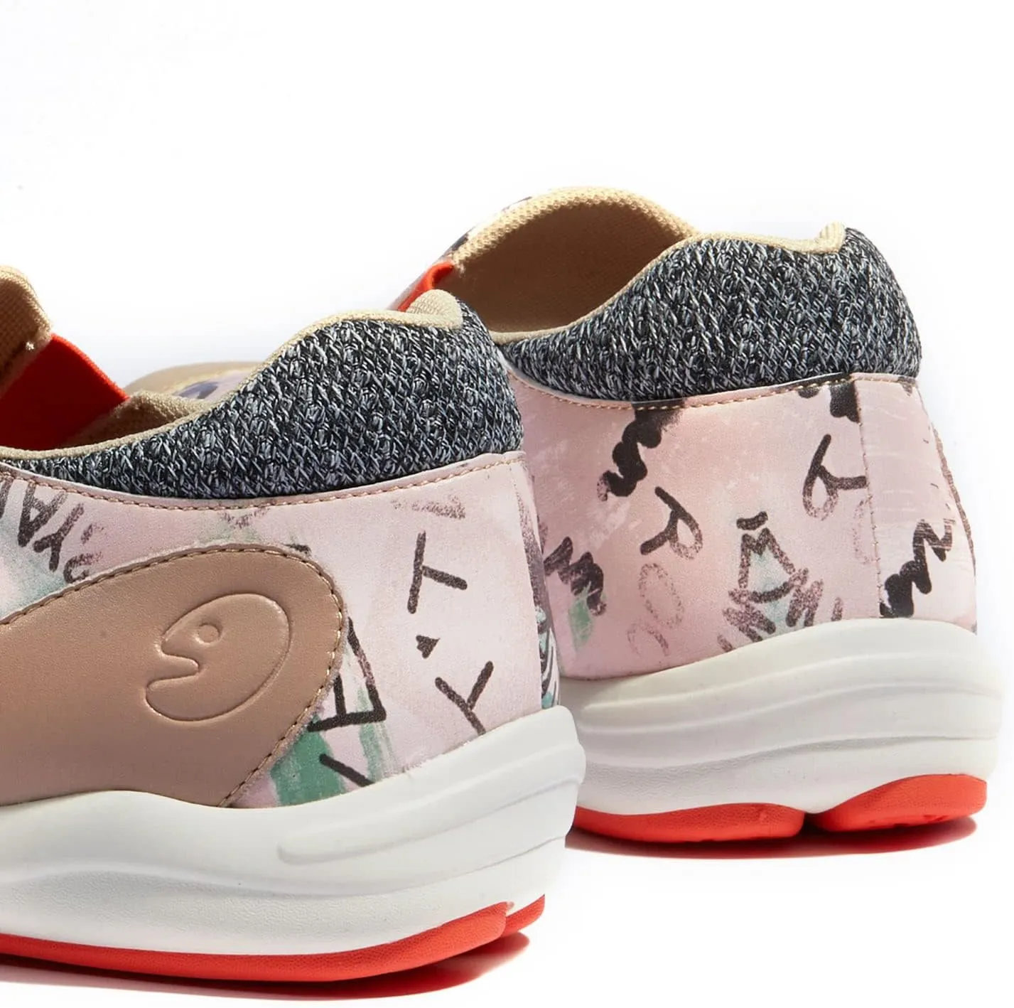 UIN Women's Fashion Platform Sneaker Slip On Walking Casual Comfortable Art Painted Travel Shoes Andalusia