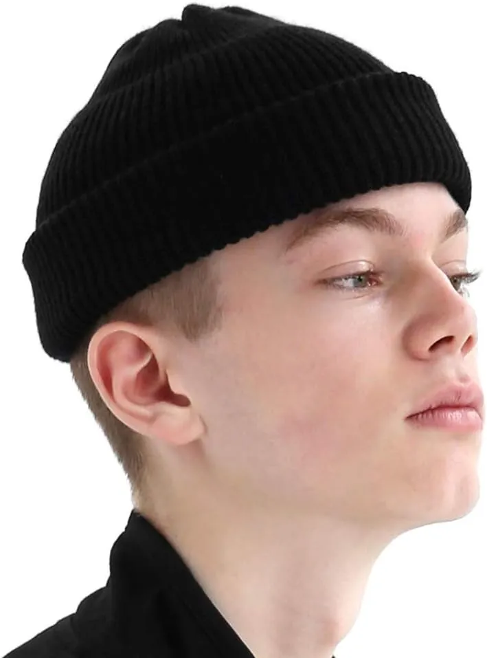 UNDERCONTROL Winter Trawler Fisherman Beanie Men Women Unisex Stylish Plain Docker Skull Hat Roll up Watch Cap Color Pack