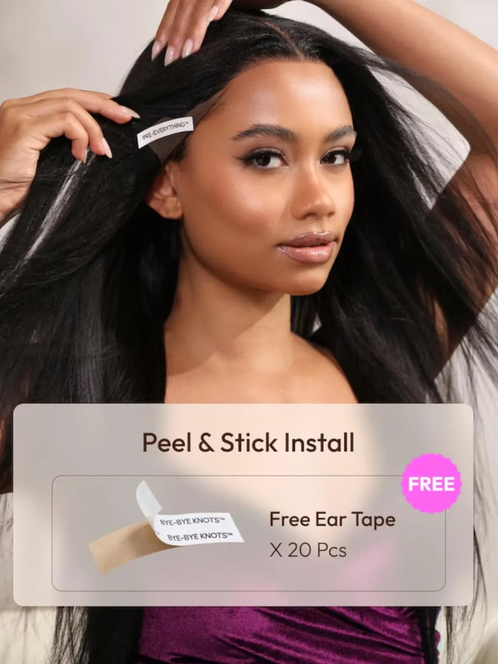 UNICE Light Yaki Loose Wave Bob Wig human Hair Bye Bye knots 13x4 HD Lace Glueless Wigs Human Hair Pre Plucked Pre Cut Lace Ready to Wear Black Color 14 inch