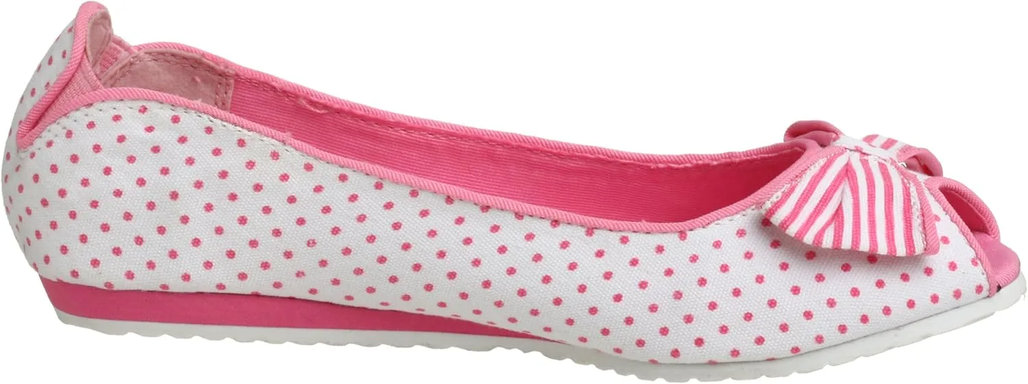 UNIONBAY Little Kid/Big Kid Queenie-dot-g Peep Toe Flat