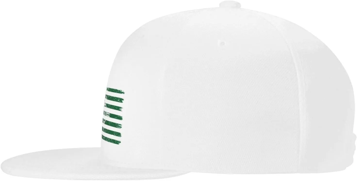 US and Flag of Lea County, New Mexico Snapback Hat for Men Women Baseball Cap Adjustable Flat Bill Brim Hats