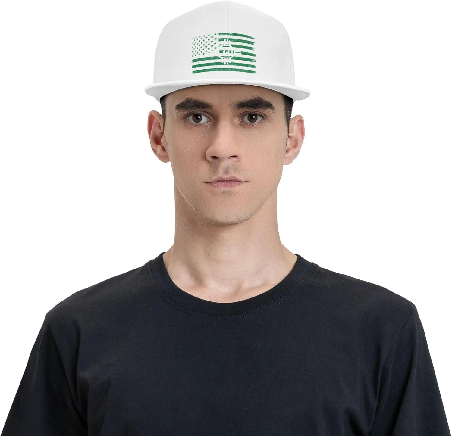 US and Flag of Lea County, New Mexico Snapback Hat for Men Women Baseball Cap Adjustable Flat Bill Brim Hats