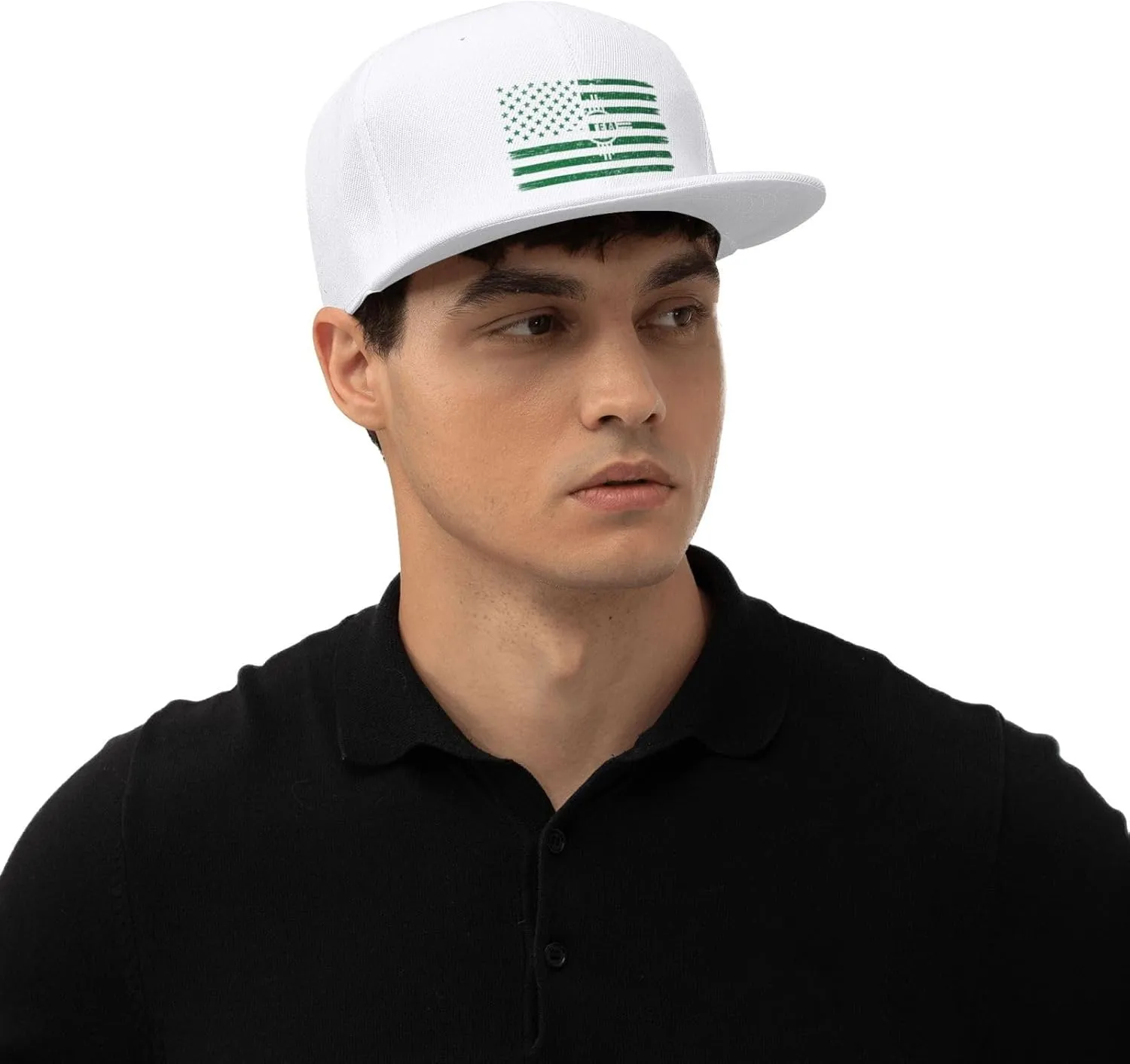 US and Flag of Lea County, New Mexico Snapback Hat for Men Women Baseball Cap Adjustable Flat Bill Brim Hats
